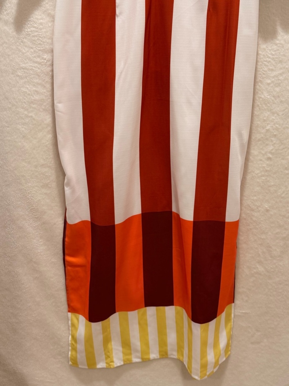 micas statement stripe midi dress bold colorblock twist front large - Picture 7 of 11